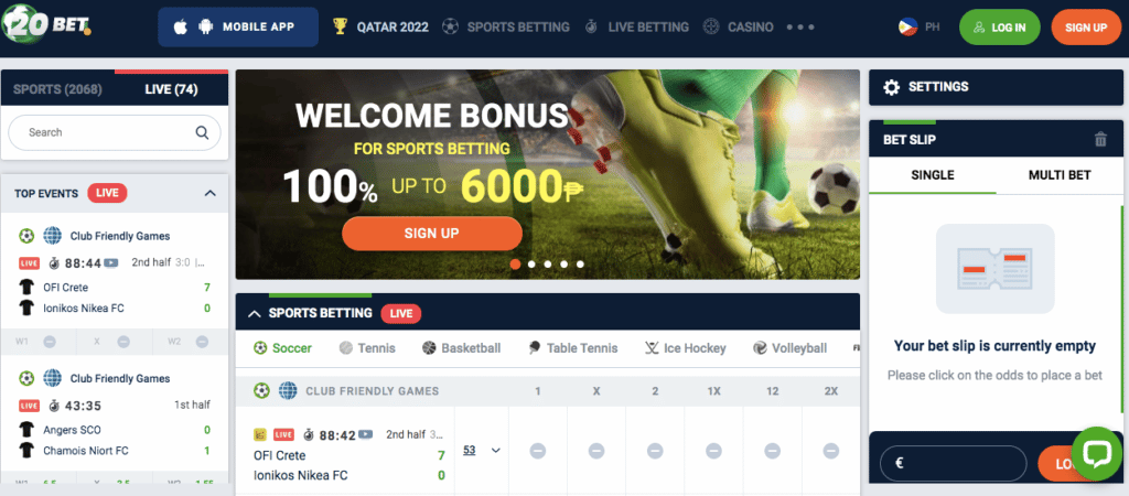 H2bet login entrar
